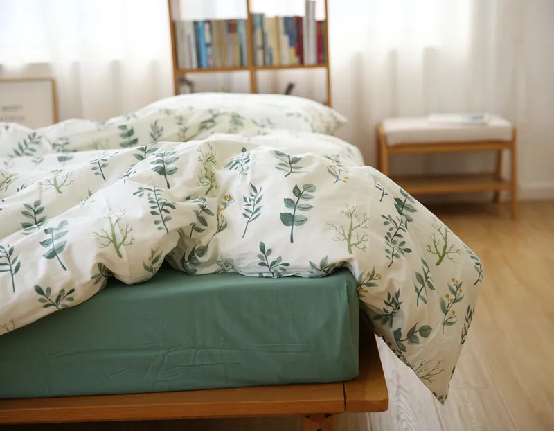 100% cotton bed sheet set customized print designs cotton bedding sets