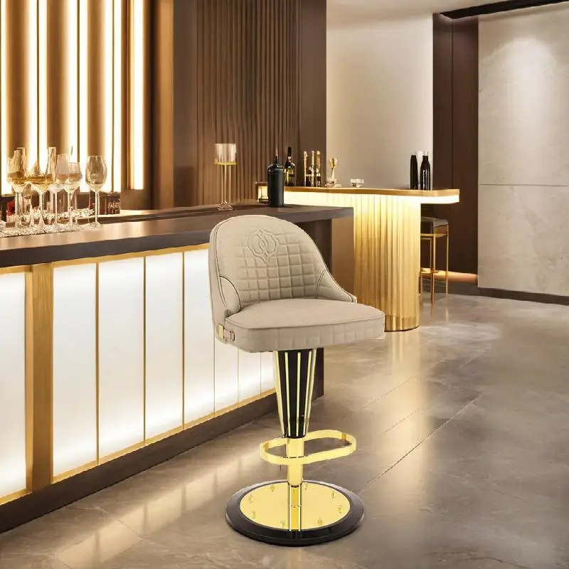 Hot Sale Bar Chairs Popular Manufacture Custom Made Factory Price Modern Luxury Stainless Steel Frame Stools Bar Chairs