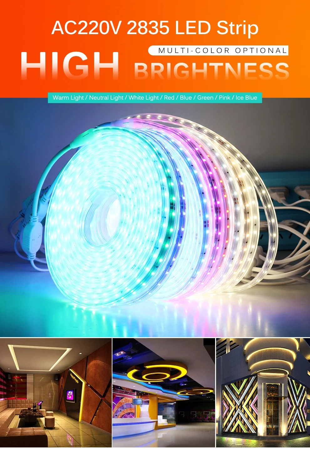 strip led outdoor and indoor Access light orientation light safety light