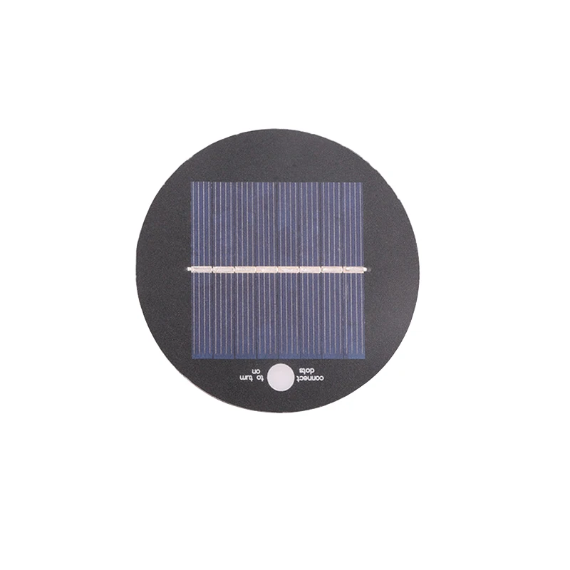 Epoxy Resin 0.4W 84.5mm Round Mini Solar Panel 4V for Small Solar Lights