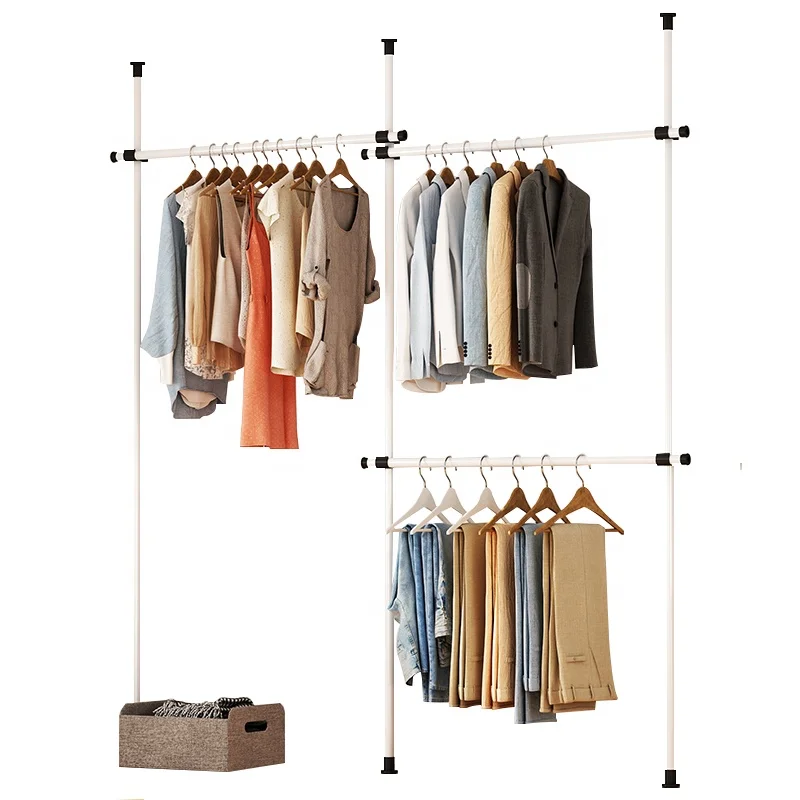 Manufacturers sell cheap black white household folding wardrobe DIY wardrobe simple metal cabinet