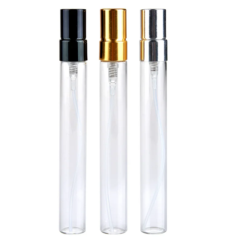100pcs/lot 2ml Travel Portable Transparent Vials Custom Logo Perfume Bottle Spray Glass Bottles  Empty Sample Refillable Bottles