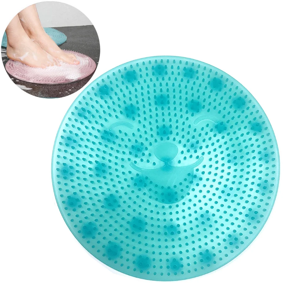 Для Прогулок щетка скруббер Нескользящие Коврики для ванной мыть подушка ванна для ног точечный очиститель коврик для ног сзади очиститель exfolia