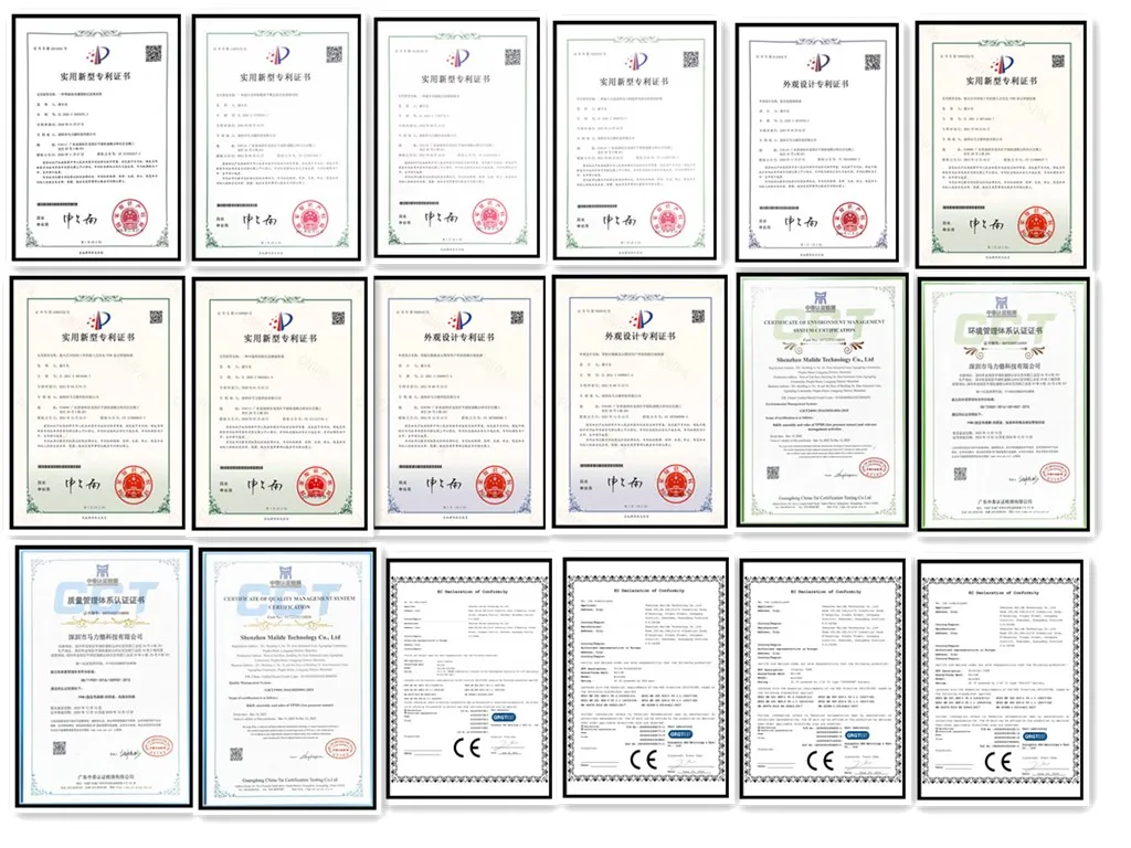 Solar Energy Digital Display External Tire Pressure Gauge TPMS Universal Tire Pressure Monitoring System