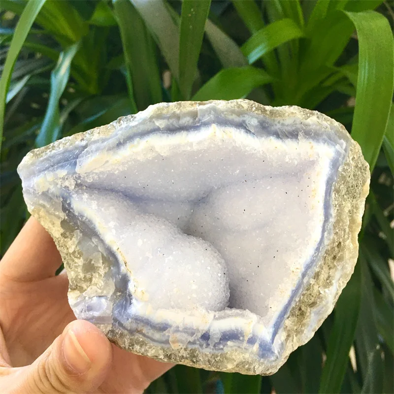 Wholesale Natural Raw Rough Stone Blue Lace Agate Crystal Mineral Specimen for Home Decoration