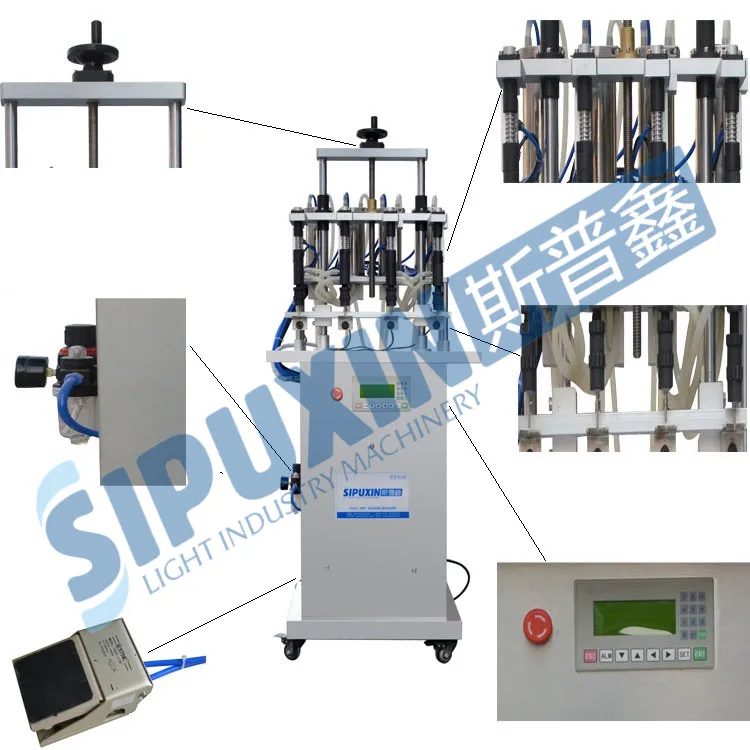 Automatic Cosmetic Liquid Essential Oil Bottle Filler Liquid Perfume Refill Filling Machine