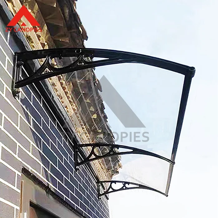 Easy Use Door Awning Window Canopy Multiple Sizes  Aluminum Frame Rain Cover DIY Door Awning