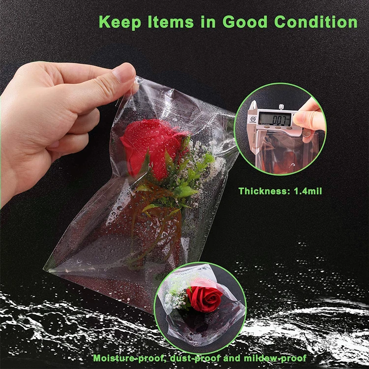 Custom Logo Printing Resealable Apparel Package OPP Bag Self Sealing Bopp Transparent Cello Clear Plastic Cellophane