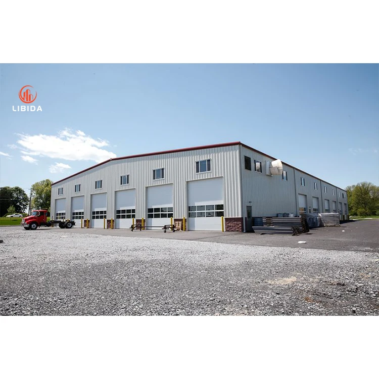 Prefabricated Large Span Steel Structure Buildings Prefab Metal Warehouse Workshop Office Building Factory Shed  Aircraft Hangar