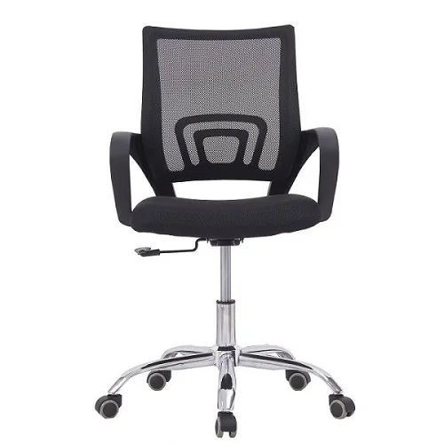 Top Fashion nylon castor rotating lift Armrest adjustable height Lumbar Support  office chair cheap mesh visitor chair furniture