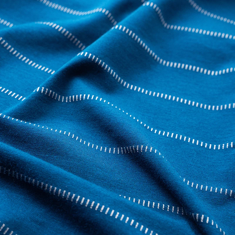 100 TENCEL микро-Модальная пряжа окрашенная в горошек трикотажная ткань