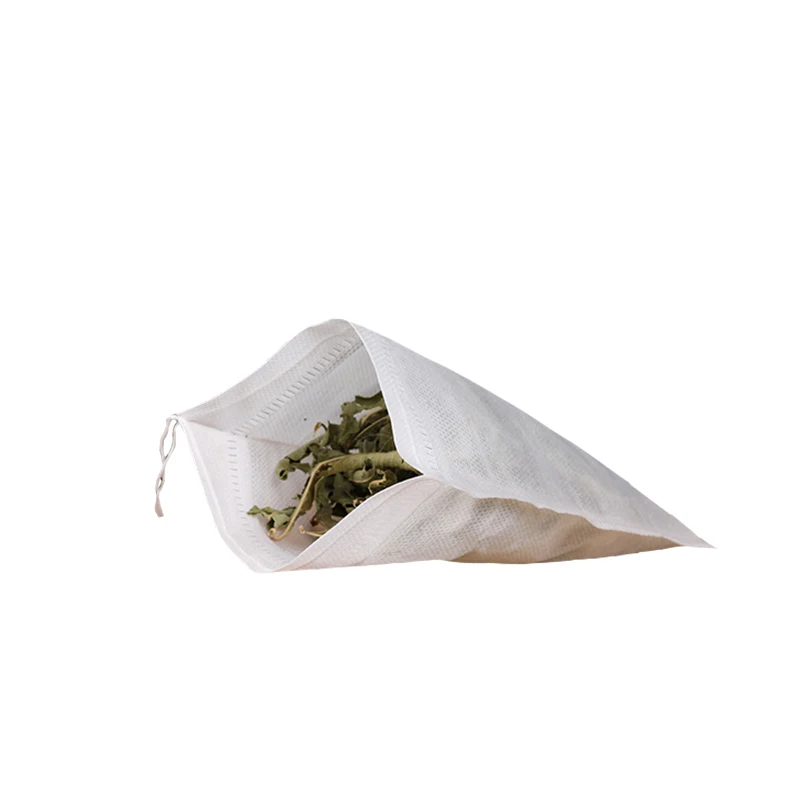 1000pcs pack eco drawstring mesh cotton unbleached empty teabag with String