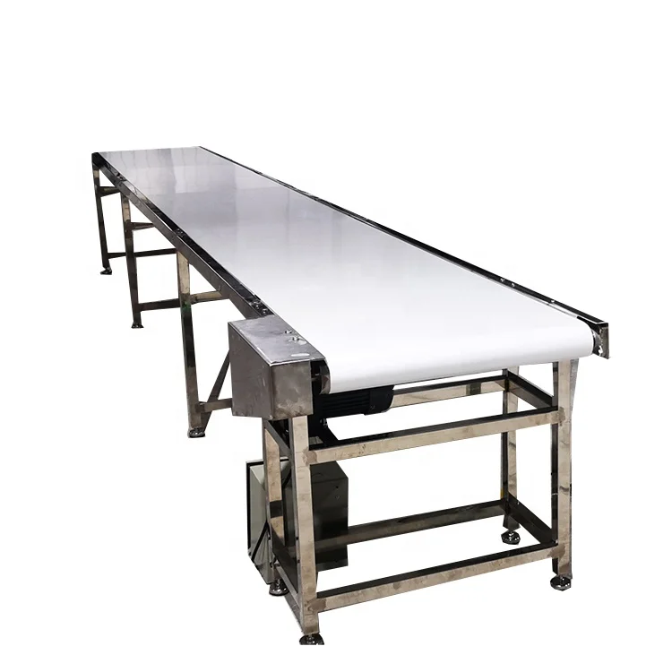 Factory customization PVC green flat belt conveyor system Design food grade belt conveyor