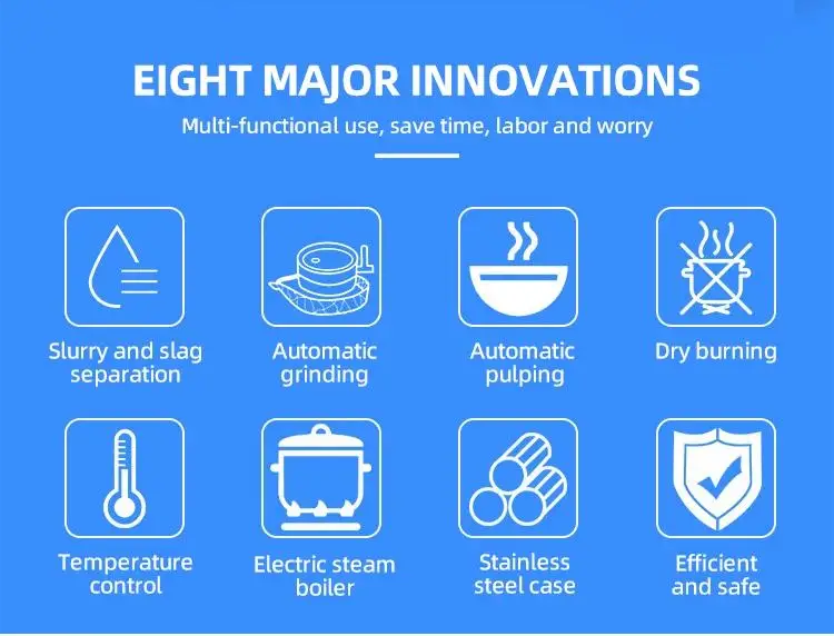 Stainless Steel Soy Milk Tofu Making Machine Mesin Pembuat Tahu Kedelai Soy Milk Tofu Maker Bean Product Processing Machinery