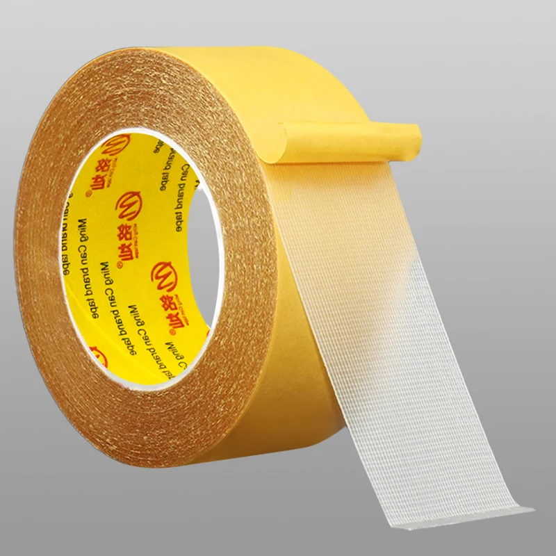 Carpet Tape Fabric Adhesive Easy Tear Cloth Adhesive Tape for Carpet Rug Binding Fixing Floor