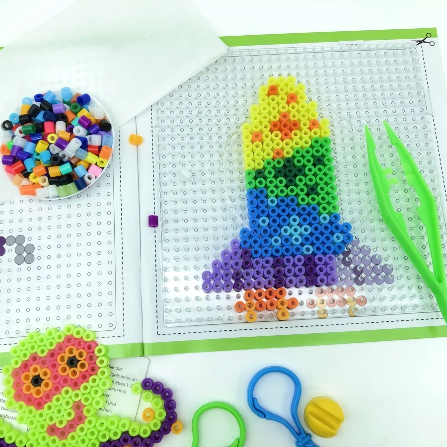 Забавная головоломка пластиковые 5 мм детские развивающие игрушки Hama Perler плавкие бусины набор для рукоделия