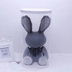 Factory Wholesale Lover Christmas Gift Toy Internet Celebrities Plush Leather Diamond Presbyopia Rabbit Doll