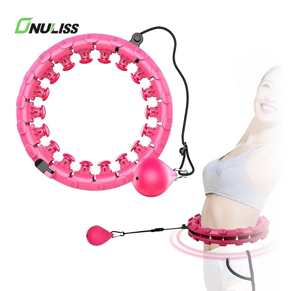 New Arrival 2 in 1 Fitness Weight Loss Hoola Hoop 24 Knots Abdomen Smart
