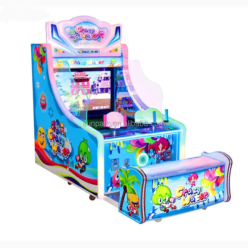 Самая привлекательная аркадная игра для 4 игроков сумасшедшая вода 3 дикий остров 65 дюймов Детская водная стрельба игровой автомат