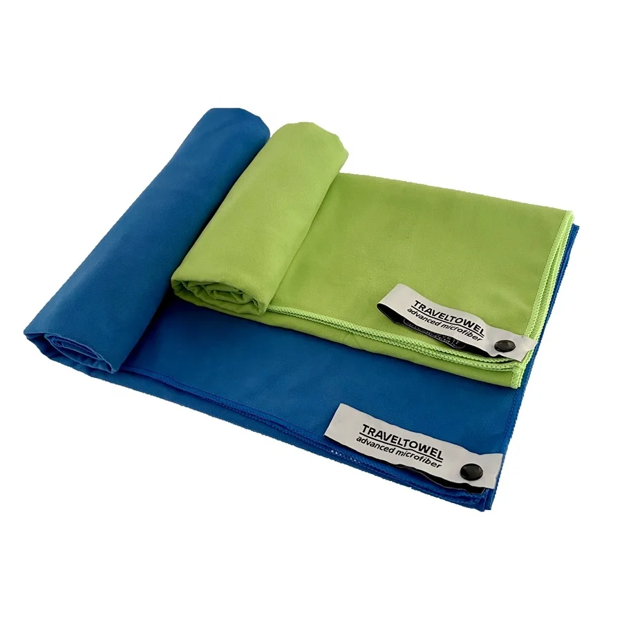 OEM Customer Logo Microfiber Suede gym Quick Dry Sports Towel