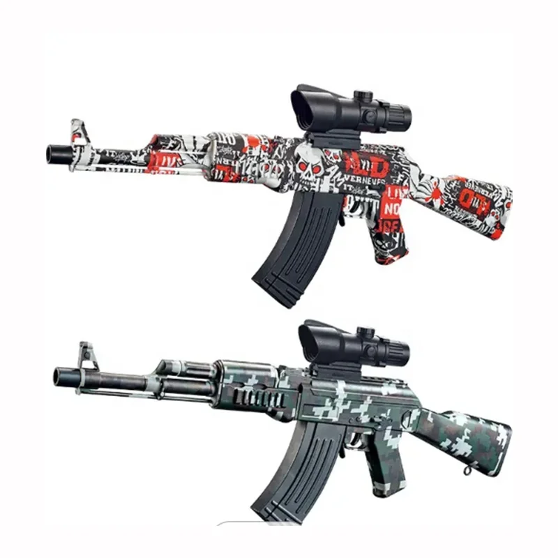 Ak47 Soft Bullet Water Ball Blaster Splatter Shell Ejecting Toy Gun Water Balls Sniper Shoot Toys Air Rifle Gun For Hunting