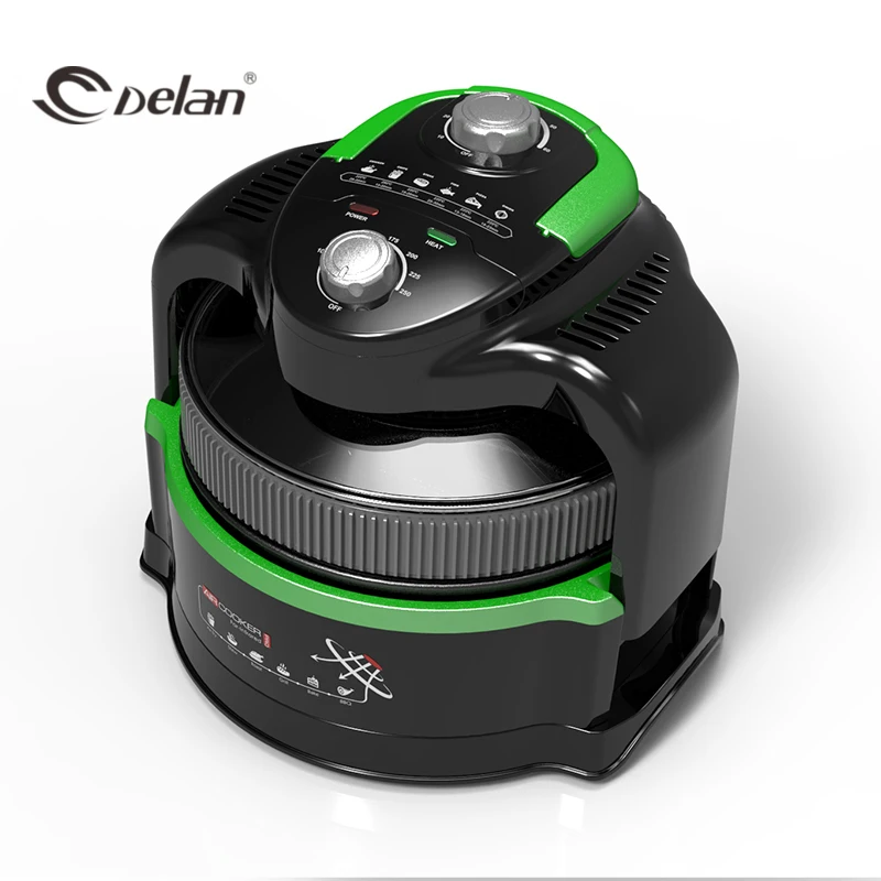 OEM Large Capacity 12L Electric Digital Multifunctional Air Fryer Oven Air Flyer With 360 Degrees Rotisserie System