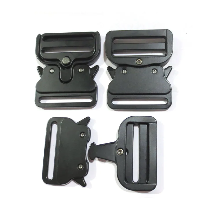 Nylon Webbing Tactical Military Belt Buckle Dog Collar Backpack Adjustable Paracord Buckle Heavy Duty Quick Release Buckle