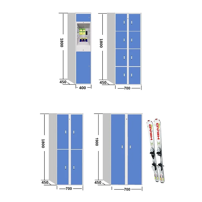 Smart locker for rental business with integrated circuits bike ski locker vending machine
