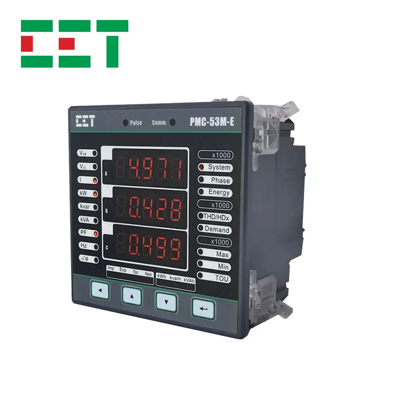 CET PMC-53M-E трехфазный 96*96 Светодиодный дисплей RS-485 с протоколом Modbus RTU ptz-камеры Многофункциональный цифровой измеритель