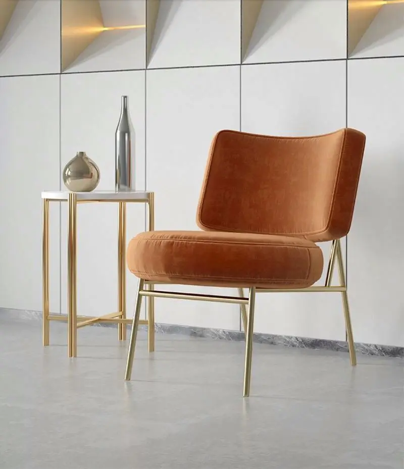 2022 hot hotel restaurant living room lobby velvet dining chair dragon mart