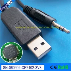 Silicon Labs CP210x USB to UART TTL to 3.5mm Stereo Plug Serial Adapter Cable