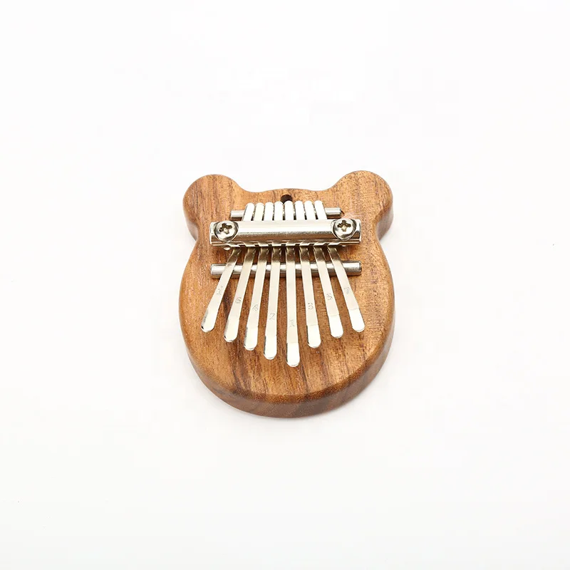 Пианино Kalimba из сосновой древесины, 8 клавиш, купить музыкальные африканские наклейки для настройки, инструмент для начинающих, Веселый Музыкальный детский инструмент