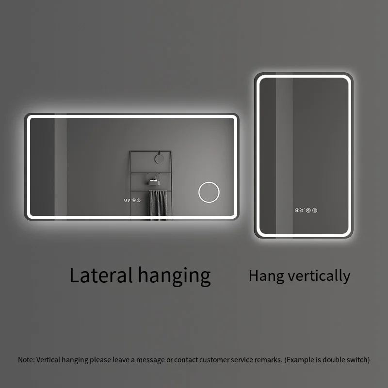 Rectangular Mounted Led Mirror Lighting For Bathroom Wall Mirror With Led Light