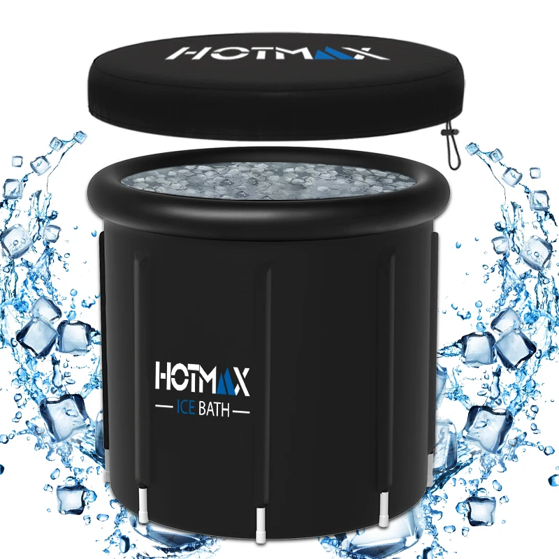 Vanace hot Sale Athlete Use Inflatable Cold Plunge Ice Bath For Fitness Recovery PVC Barrel  with Cooling System