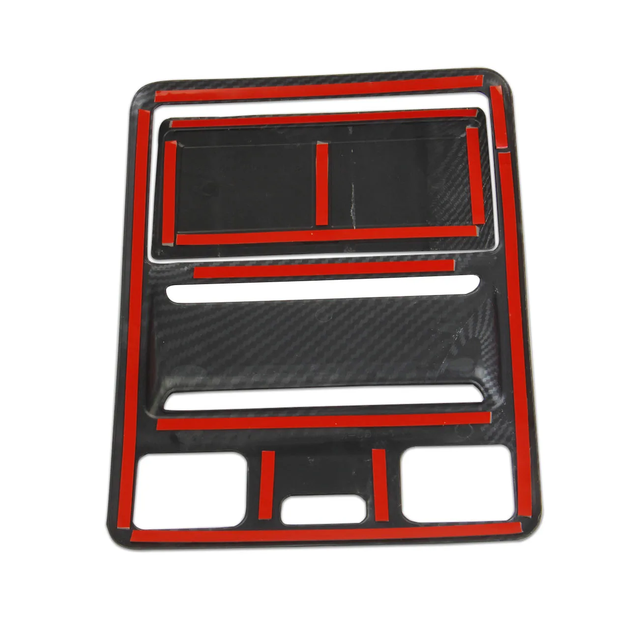 For 2024 ford mustang  Carbon Fiber car decoration accessories Roof Reading Lamp Cover Trim 3pcs