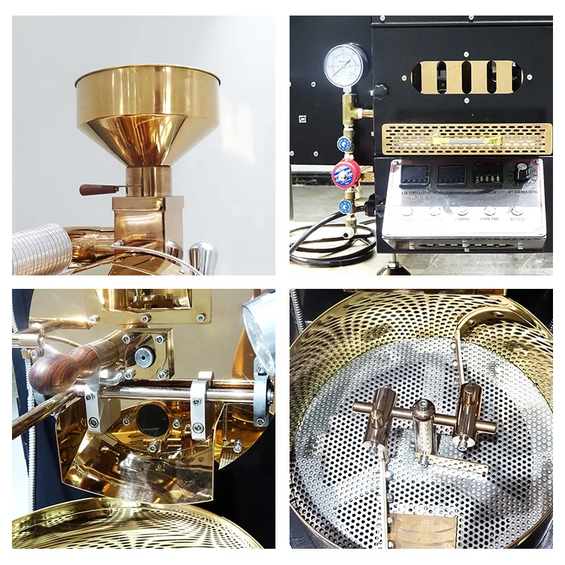 Dongyi 2kg small coffee roaster capacity 2kg coffee bean roasting machine for home and coffee shop use
