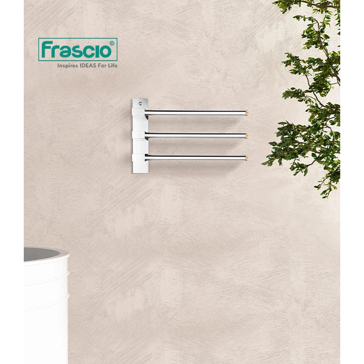 Frascio Hot Sale 4 Bars Wall Mounted Electric Hot Towel Racks Black For Bathroom Electric Bath Towel Drying Rack Popular Item