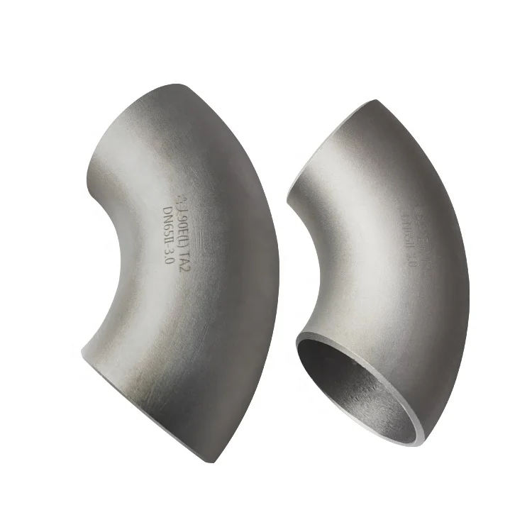 Gr2 Titanium Blbow 90 Degree Bends Elbows for Pipe Connecting