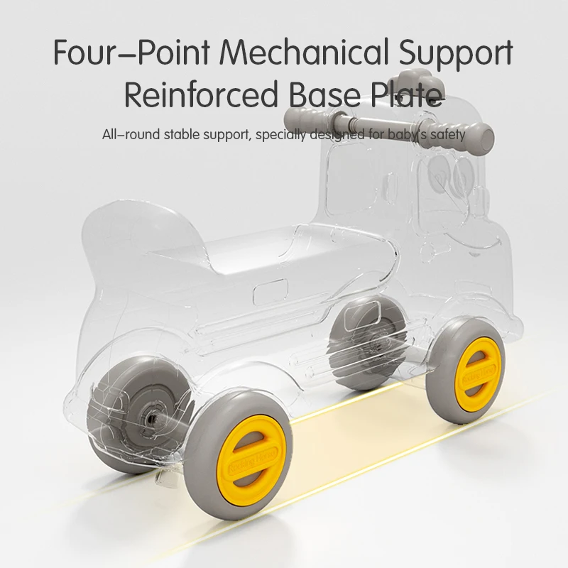 SUPLAYER Customizable OEM Free Samples New Product Kindergarten Baby Animal Plastic Scooter Indoor Kids Rocking Horse Riding Toy