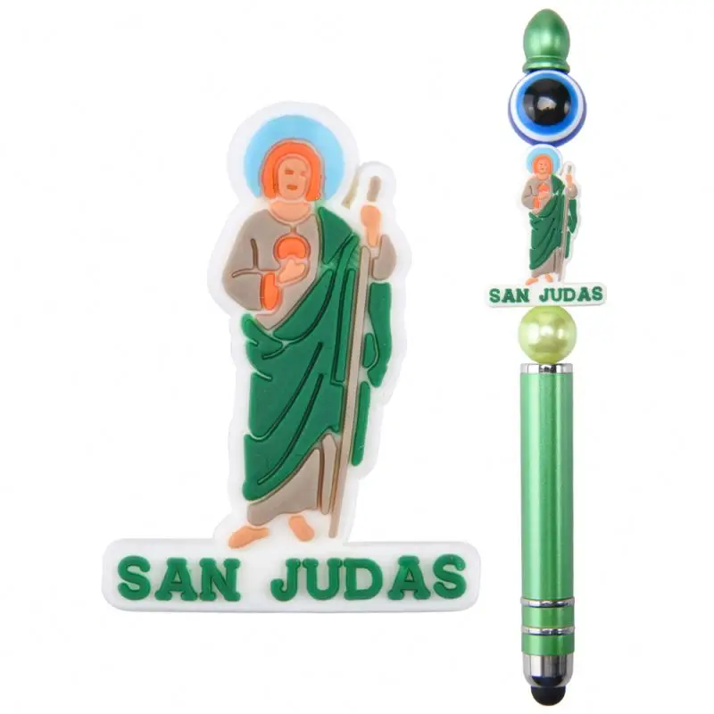 God Focal Beads Silicon Bead For Pen Making Blessed Charm Faith Virgin Mary Silicone