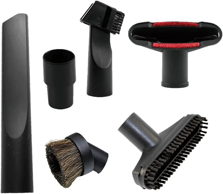32mm Vacuum Attachments Accessories, Vacuum Cleaning Set Brush Nozzle Crevice Tool with 35mm to 32mm Hose Adapter 5pcs