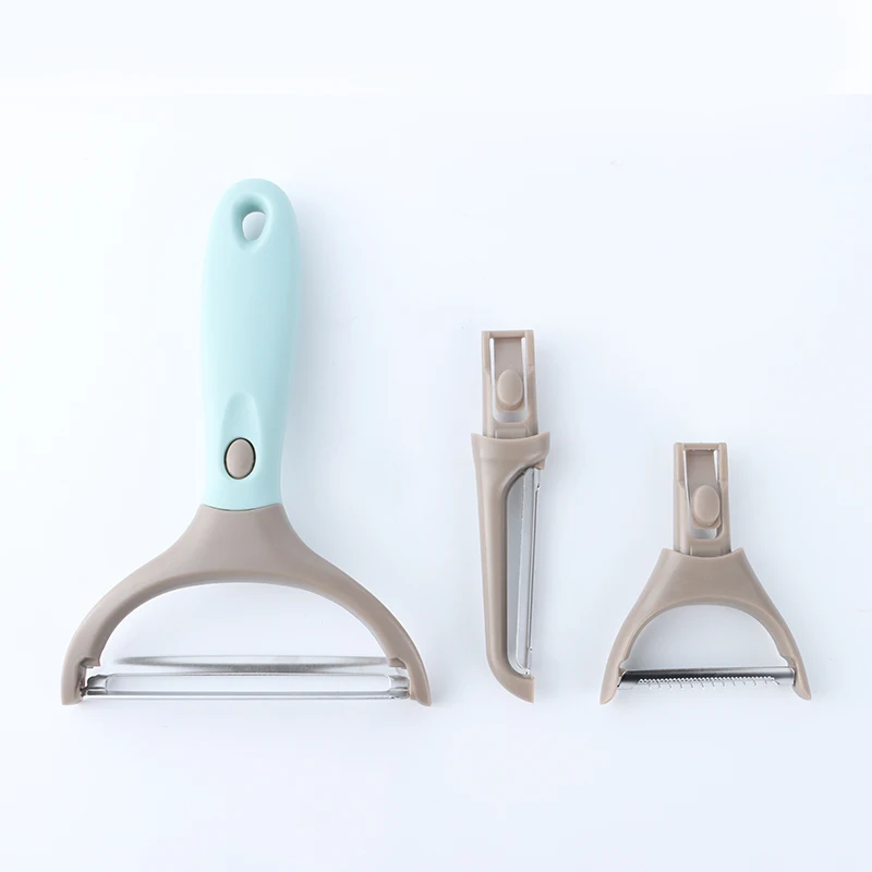 Лидер продаж съемное лезвие 3 в 1 набор для чистки слайсер картофеля Овощечистка нарезки соломкой и овощей продвижения подарок