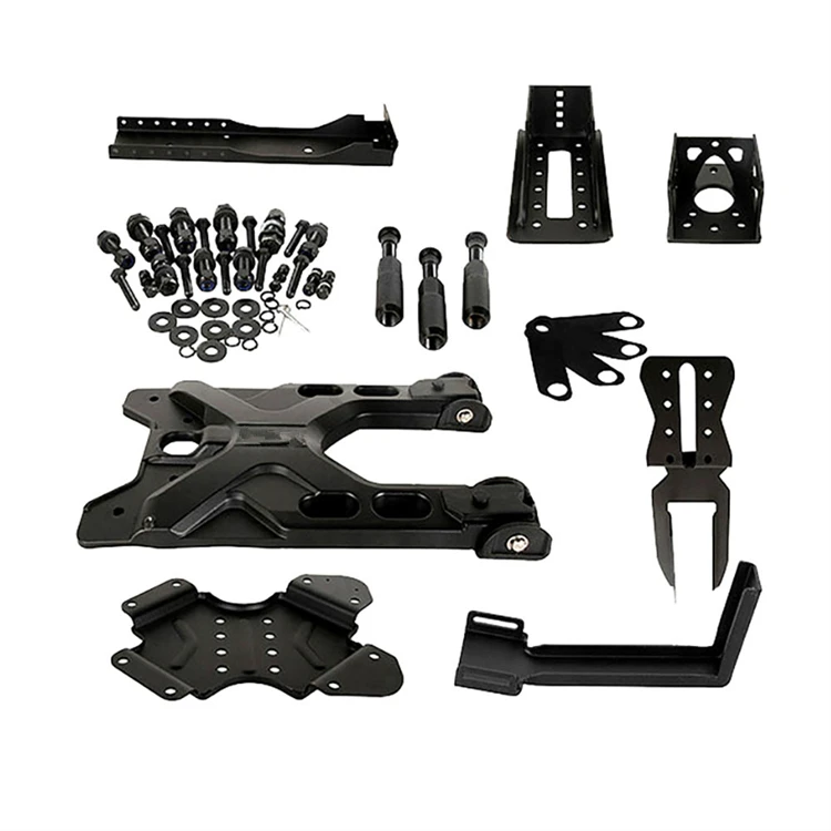 NEWWIND Auto Car Accessories Adjustable Tailgate Hinge Bracket Mounting Kit Spare Wheel Carrier For Jeep Wrangler JK 2007-2017