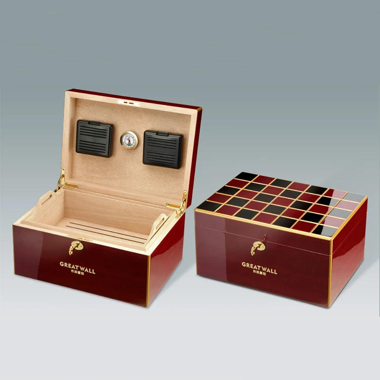 Коробка для сигар Cohiba Behike с логотипом под заказ коробка контролем температуры роскошная испанская кедровая