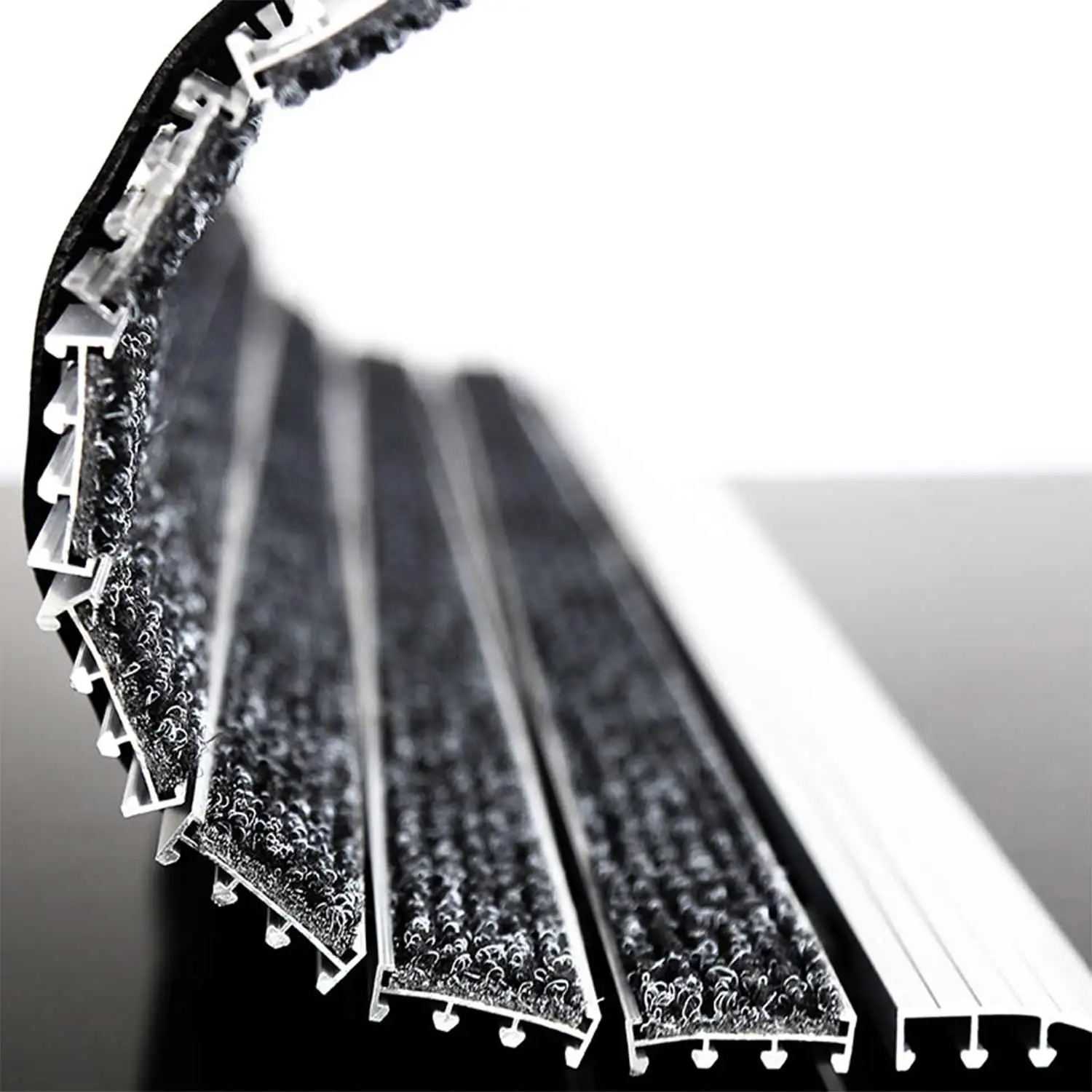 Aluminium Matting Constructional Doormat Ramp Dirt Trap Mat With Frame carpet inserted dust trap aluminum entrance door mats