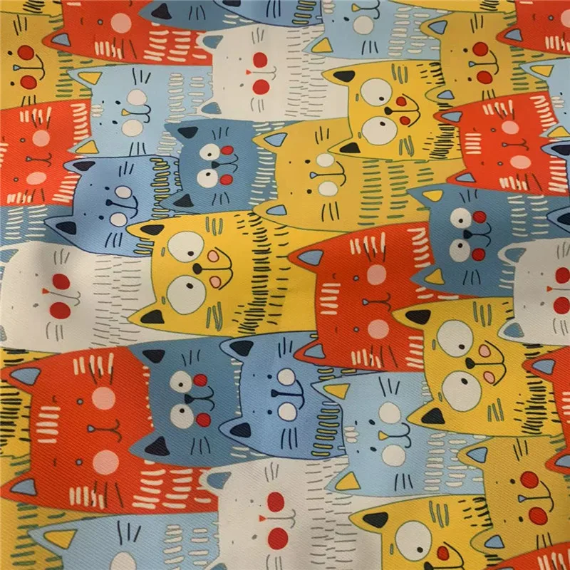 .NO MOQ Printing 100%polyester  Custom Fabric Printing Digital Custom Print Fabric for bags