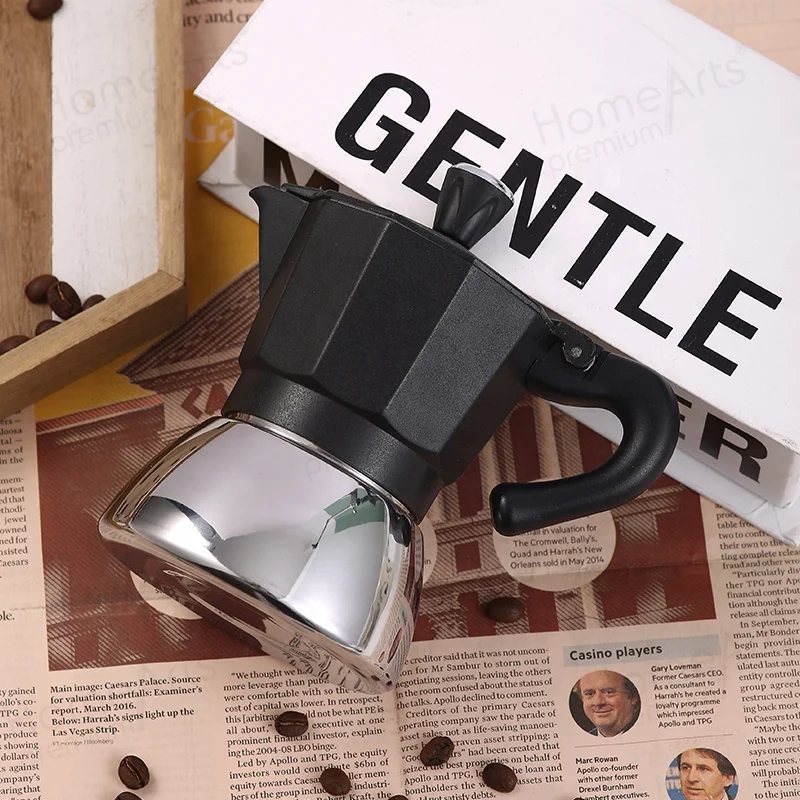 Italian Coffee Machine Maker Stainless Steel Espresso Moka Pot