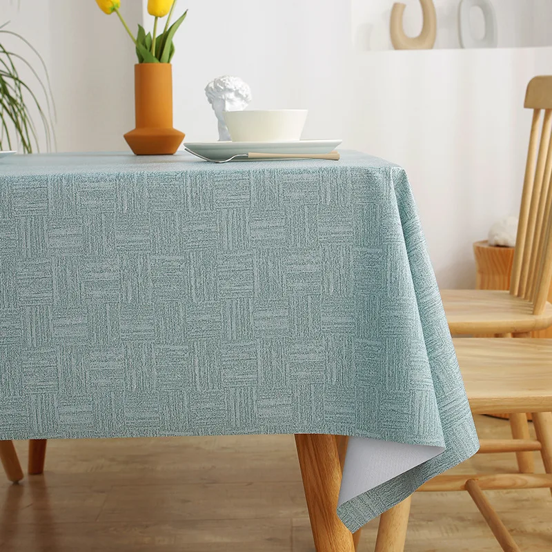 Modern European restaurant tablecloth PVC waterproof and oil-proof can be customized wedding table runner square coffeetable pad