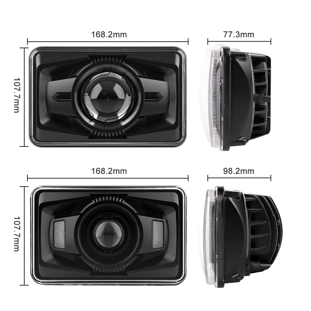 Фары для грузовика 4x6 дюймов 45 Вт Kenworth модель 379 года с дальний и ближний свет