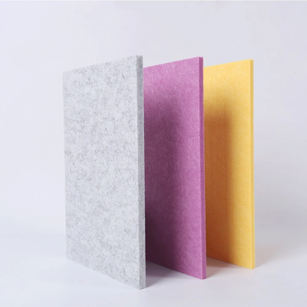 Pet acoustic panels soundproof wall panels 100% polyester fiber acoustic panel for wall and ceiling sound absorbed decoration